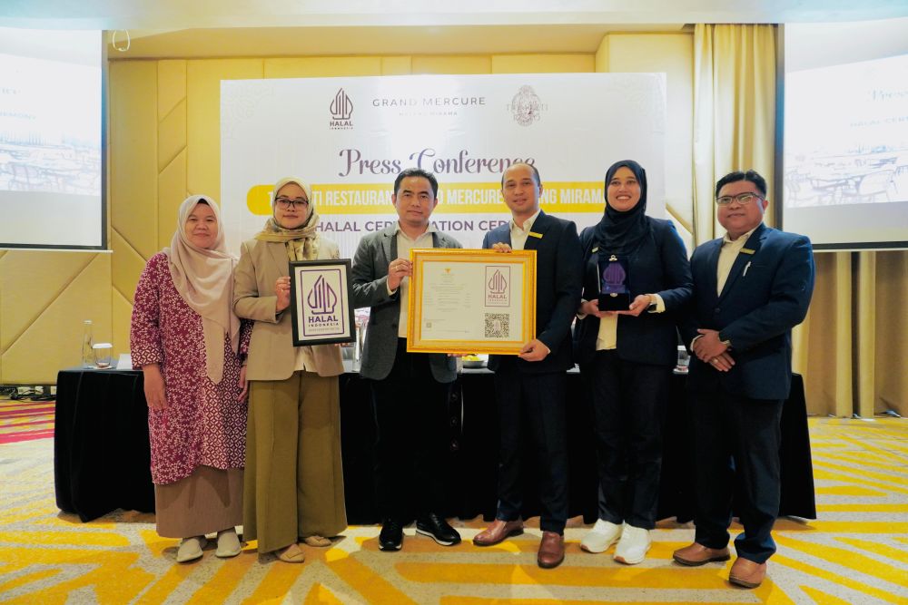 Trimurti Restaurant Grand Mercure Malang Mirama Resmi Kantongi Sertifikat Halal