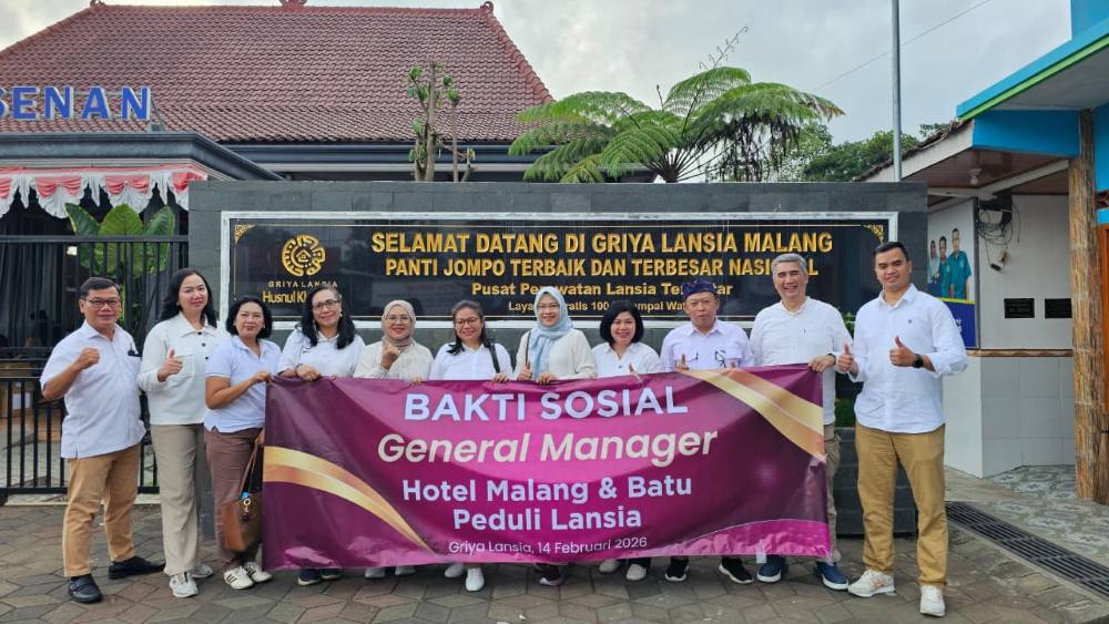 GM Hotel se-Malang Raya Gelar Bakti Sosial di Griya Lansia Husnul Khatimah pada Hari Kasih Sayang