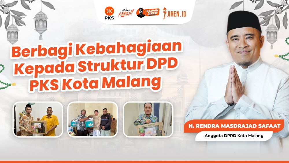 Anggota DPRD PKS Rendra Masdrajad Safaat Bagikan 259 Parcel Untuk Kader Dan Relawan Di Malang