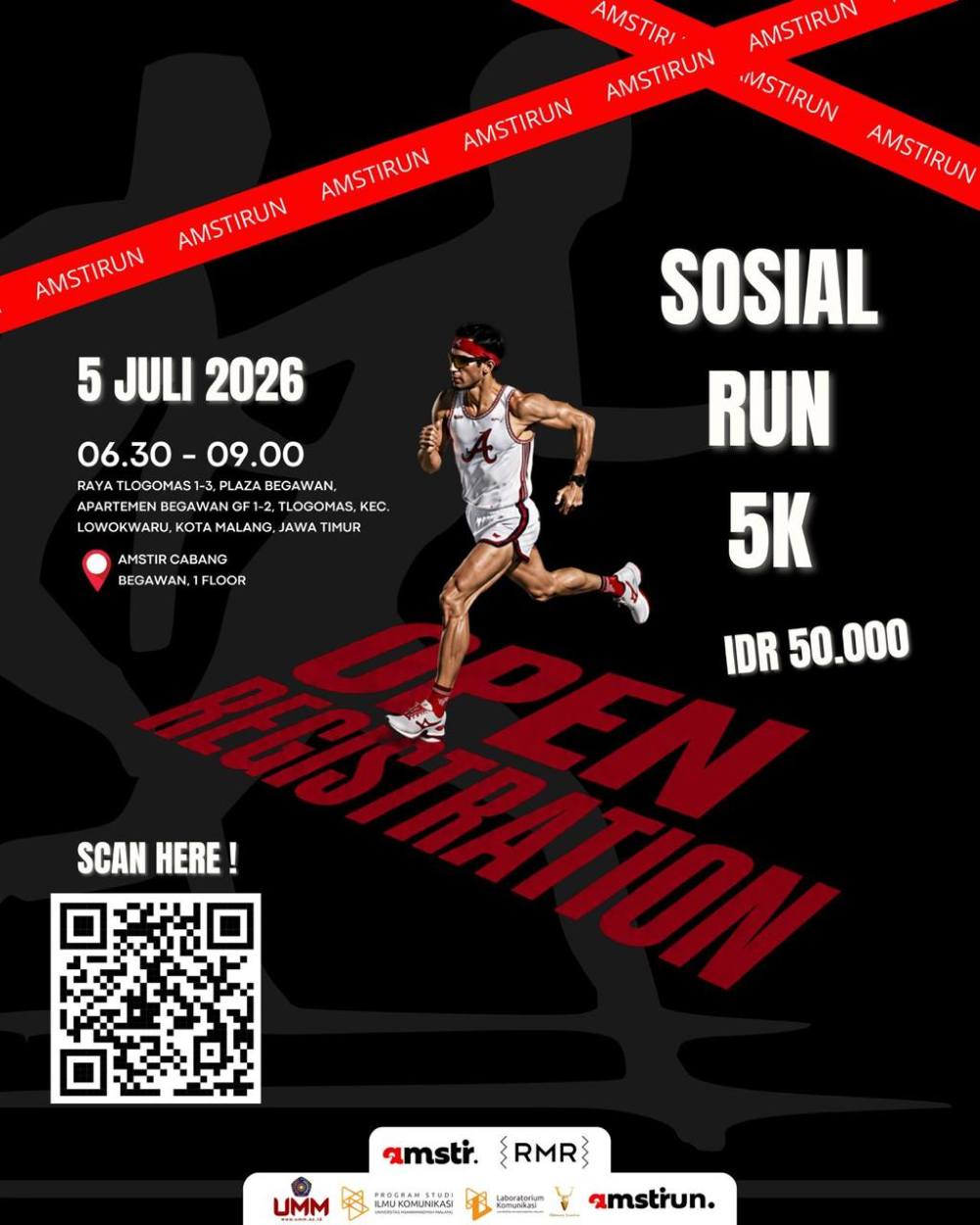 Social AmstirRun 5K promo
