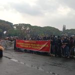 Demo Mahasiswa Malang Evaluasi Prabowo Gibran